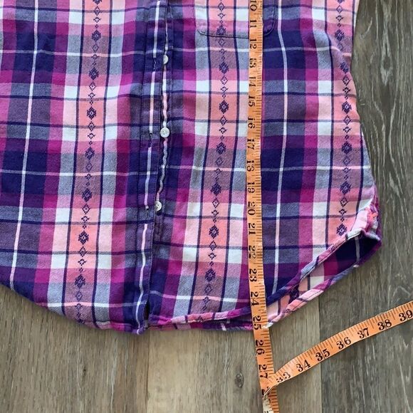 AEO Flannel Button up Shirt - Picture 7 of 8